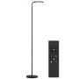 LED-lattiavalaisin, Musta, 41 × 25 × 166–177 cm