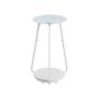 Coffee table 30x55cm., white/light blue