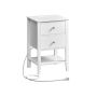 Bedside table 35x40x60cm., white