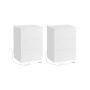 Set of 2 bedside tables 35x40x59cm., white