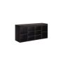 Shoe bench with shelves 30x104x48cm., black