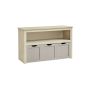 Children's shelf 30x102x60cm., cream color