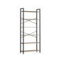 Shelf 30x80x186cm., black/light brown