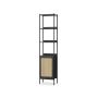 Shelf 30x40x174.7cm., black/light brown
