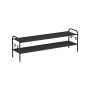 Shoe shelf 28x114x35cm., black