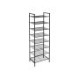 8-tier shoe rack, black