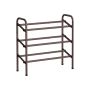 Shoe shelf 23x83x58cm., dark brown