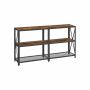 Console table 140 x 30 x 75 cm., brown/black
