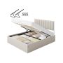 VASAGLE bed frame, with headboard and storage space under the bed, 163.4 × 110 × 209.3 cm