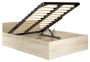 Slatted bed NORE CLP, 120x200 cm., oak color