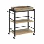 Kitchen cabinet 40x72x86cm., light brown/black