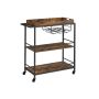Kitchen shelf 40x88x96cm., brown/black
