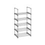Metal shoe cabinet 5 compartments, gray