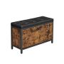 Shoe bench, brown/black