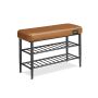 Hallway bench 30x80x50cm., brown/black