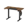 Electric height-adjustable desk 60x120x120cm., black/brown