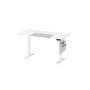 Electric height-adjustable desk 60x120x120cm., white/gray