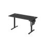 Electric height-adjustable desk 60x140x120cm., black/gray