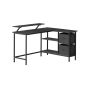 Desk with drawers 105x135x89.5cm., black