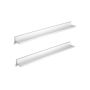Wall shelf set, 2 pieces, white