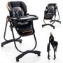 Highchair, Black, 96.5 × 55 × 99–109 cm