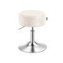 VASAGLE LJB120 Makeup Chair, Height Adjustable, 360° Swivel, White