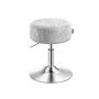 VASAGLE LJB120 Makeup Chair, Height Adjustable, 360° Swivel, Gray