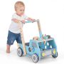 Wooden walker, 4 rubber wheels, 41 × 31 × 42 cm