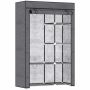 Fabric wardrobe Homcom 103x43x162.5cm., dark gray/black