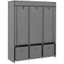 Fabric wardrobe Homcom 125x43x162.5cm., dark gray/black