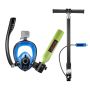 Mini-sukelluspullo VEVOR, 0,5 l maskilla ja pumpulla, Ø60 × 300 mm