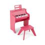 Mini digital piano, 25 keys, with stool, Pink, 38 × 24 × 47 cm