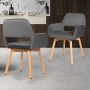 Upholstered chairs, 2 pcs, 54.4 × 75 × 58 cm
