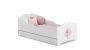 Children's bed Anna with drawer and mattress 144 cm x 75 cm x 63 cm, unicorn