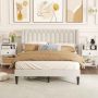 Bedside table, 2 pcs., with drawer and shelf, White, 39.4 × 64.8 × 31.8 cm