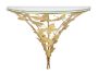 Butterflies Bedside Table, Gold, 44.5 × 34.5 × 24.5 cm