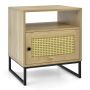 Прикроватная тумба, С открытой полкой и шкафчиком, 48,3 × 55,9 × 40,6 см