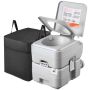 Kannettava wc VEVOR Air pump20L, 20 litran jätesäiliö, 43,5 × 35,5 × 43 cm