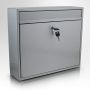 Modern mailbox, light gray