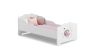 Children's bed Anna with mattress 144 cm x 75 cm x 63 cm, princess with moon