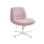 Office chair, pink/white