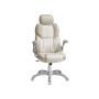 Office chair 70x70x137cm., cream/white
