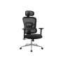 Office chair 70x70x125cm., black/silver color