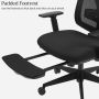Set of 2 office chairs 68.5x70x133cm., black