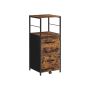 Mobile cabinet with 2 drawers