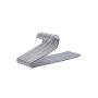 Metal trouser hangers, 20 pieces, gray