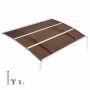Дверной козырёк VEVOR TH40X59B-C, Коричневый, 150 × 100 × 14 см