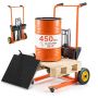 Hydraulinen materiaalinostin VEVOR SCDDC1000, 205 kg, oranssi/musta, 92 × 126 × 73,5 cm