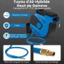 Air hose reel, 15 m hose, 44.5 × 39.5 × 21.5 cm