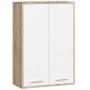 Ripustettava kylpyhuonekaappi FIN H934 W64 2D, tammi/valkoinen, 64 × 94 × 30 cm